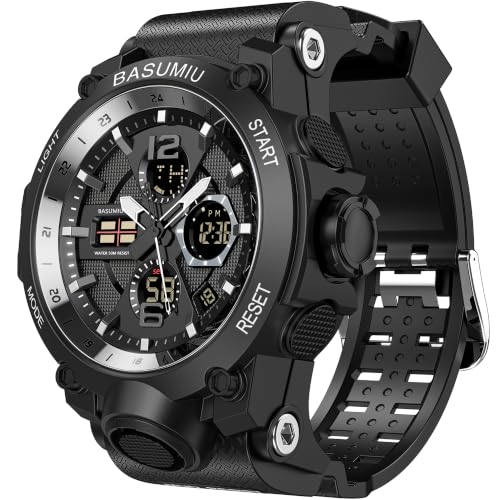 Military Digital Watches for Men Waterproof Work Mens Watch Sports - color: C-Black