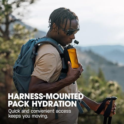 HydraPak PackFlask Harness Mounted Water Bottle (500ml or 750ml) - color: Golden Yellow, size: 17 Ounces