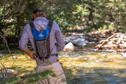 Teton Oasis/Trailrunner Hydration Backpack – Lightweight Water Pack with 2L/3L Bladder for Hiking, Running, Cycling, Biking 18L/22L Sizes – Sewn-in Rain Cover – Fits Men and Women - color: Riverside, size: 2 Liters