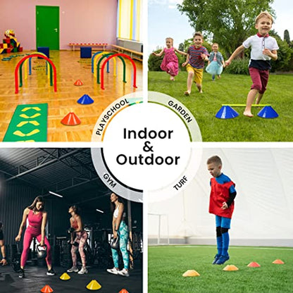 GSi High-Visibility Jumbo Soccer Cones for Agility & Speed Training