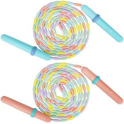 Coolrunner 9 FT Upgraded Kids Jump Rope, 2PC Soft Beaded Skipping Rope