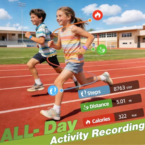 Kids Led Activity Tracker Tracker Watch for Ages 5-15, No App Required, Digital Sport Wristwatch, Waterproof, Pedometer, Alarm Clock, Silicone Strap, for Teens Children Students Boys Girls - color: Green