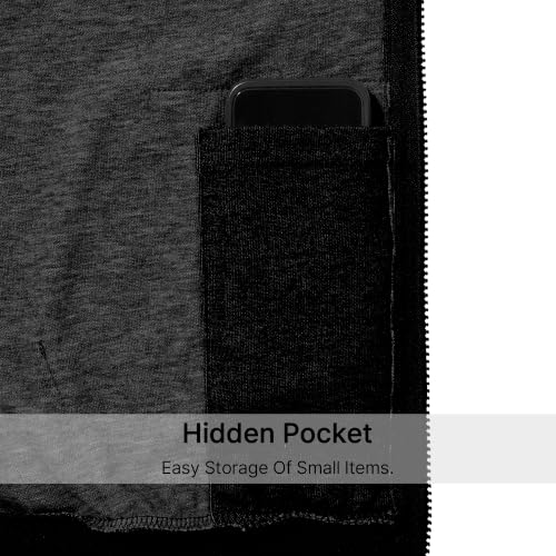 Ohoo Mens Slim Fit Zip up Hoodie Cotton Blend Soft Fabric Short Sleeve Lightweight Comfy Basic Jacket with Kanga Pocket - color: Dcf056-black, size: X-Large