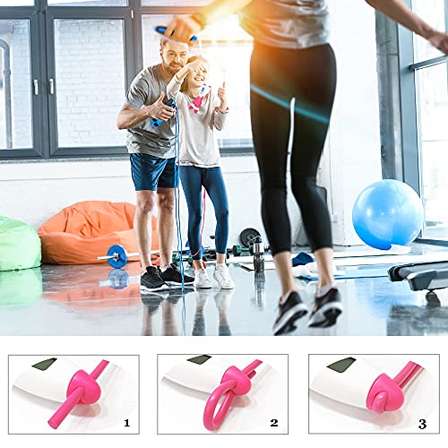 Jump Rope, Weighted Jumping Rope with Counter for Fitness Exercise, Adjustable Digital Cordless Speed Skipping Rope Workout Training for Adults,Women, Men,Kids