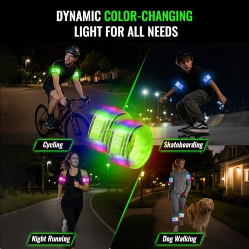 Rechargeable LED Armband 2-Pack