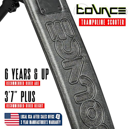 Madd Gear Bounce Trampoline Pro Scooter for Tricks – Real Headtube, Pro T-Bar, Foam Deck – Indoor & Outdoor Stunt Practice - color: BLACK