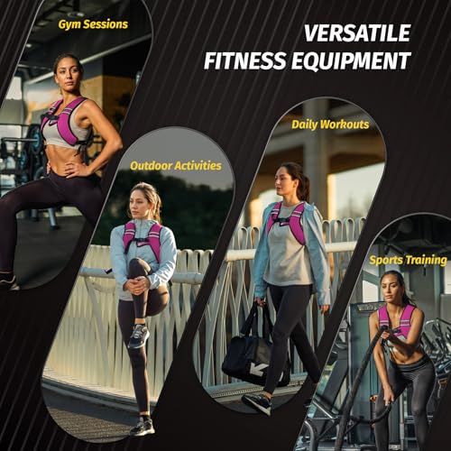 Zelus Weighted Vest for Women Men, Washable Z-Fit Weighted Vest 5/10/15lb - color: Pink, size: 5 LB