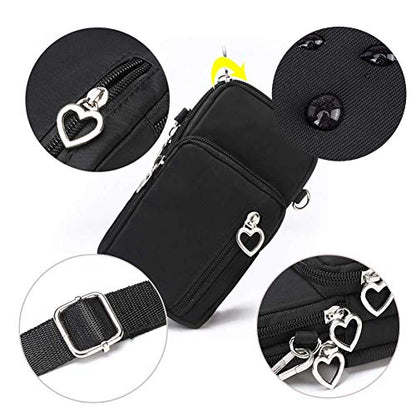 Outdoor Sweat-Proof Running Armbag Cross-Body Shoulder Casual Wallet Purse Crossbody Bag Gym Fitness Cell Phone Key Holder for iPhone 13 Pro/ 12 Pro/Xs Max/Xr, Galaxy Note 10, P30 Pro,Blue - color: Blue