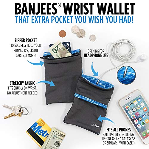 Sprigs Banjees 2 Pocket Wrist Wallet - color: Black Tile Camo