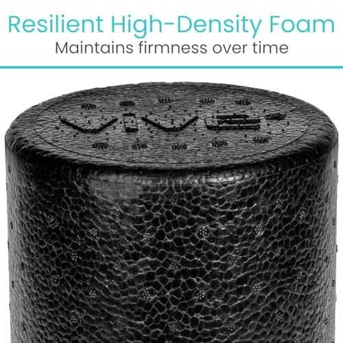 Vive High Density Foam Roller (12 inch) - Large Foam Roller for Exercise - size: 12" (Inches)