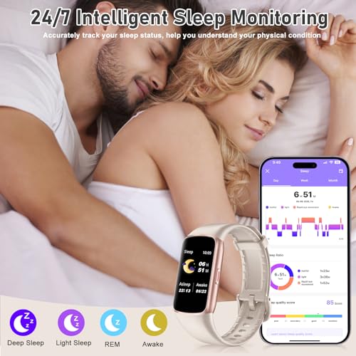 Fitness Tracker with 24/7 Heart Rate, Blood Oxygen, Sleep Tracker, 1.47''Waterproof Fitness Watch, Activity Tracker with Step Tracker for Women Men - color: White