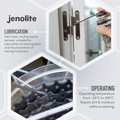 JENOLITE Silicone Lubricant Aerosol, 3x13.5oz - size: 13.5 Fl Oz (Pack of 3)