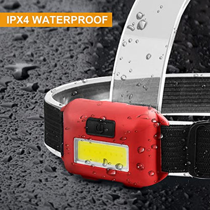 8 Pack Led Headlamp for Adults and Kids - color: 8 red