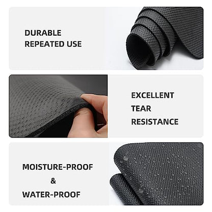 Treadmill Mat,Bike Mat Compatible with Peloton Bike Elliptical Treadmill,Folding Pad Exercise Equipment Under Exercise Trainer Pad for Stationary Indoor Spin - size: 70.8"L x 29.5"W x 0.2"Th
