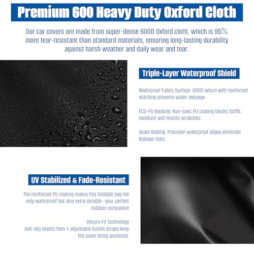 SIRUITON Folding Table Storage Bag Fits 6FT Tables, Thick 600D Oxford - size: 6ft Folding Table Bag
