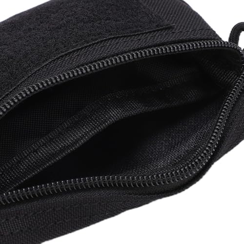 Water proof Waist Pack with Adjustable Strap – Lightweight Nylon Outdoor Waist Pouch for Camping, Hiking, Running & Cycling(Black) - color: Black