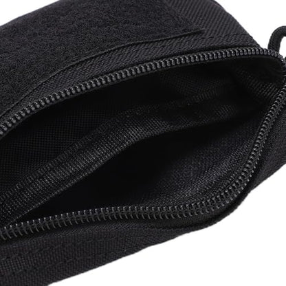 Water proof Waist Pack with Adjustable Strap – Lightweight Nylon Outdoor Waist Pouch for Camping, Hiking, Running & Cycling(Black) - color: Black