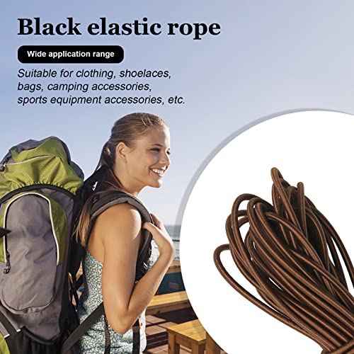 1/8" Bungee Shock Cords,32 Feet Elastic Nylon Cords Kayak Stretch String Rope for Bikes,Tie Downs,Boating,Camping,Cars,Fitness and Outdoor Enthusiasts (1/8 inch x 32 Ft, Brown) - size: 1/8 inch x 32 Ft, Brown