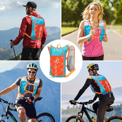 RYACO Running Hydration Vest , 2L Leak‑Proof Water Bladder for Running - color: Orange