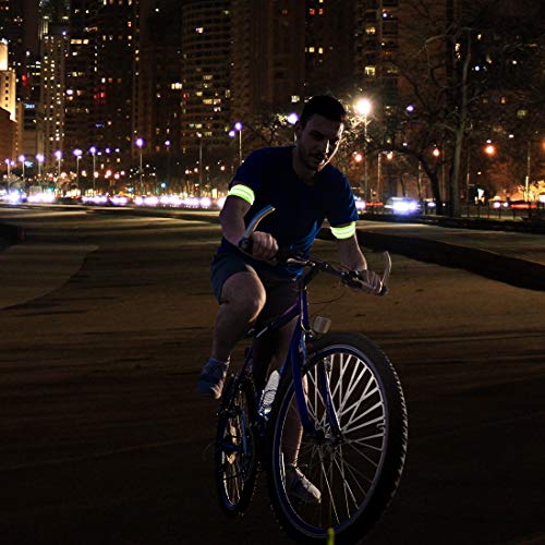 X AUTOHAUX 4pcs Reflective Bands for Arm High Visibility Night Cycling Riding Reflector Tape Straps Bracelet - color: Green