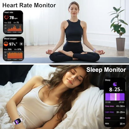Smart Watch for Men Women, 1.91"Smartwatch (Answer/Make Call) Purple - color: Purple