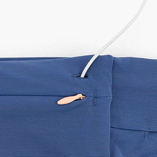 Nathan Zipster Running Belt for Men and Women, Bounce Free Waist Pack, Running Fanny Pack Women, Pockets with Zippers, Fits All iPhones - color: Navy, size: XX-Small