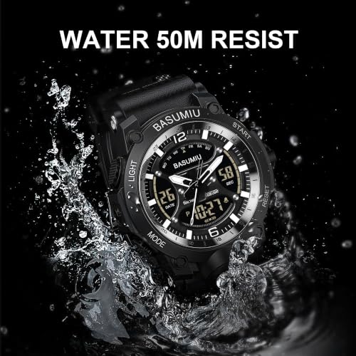 Military Digital Watches for Men Waterproof Work Mens Watch Sports - color: L-Black3