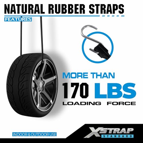 XSTRAP STANDARD 20PK 100% EPDM Bungee Cords 15" Natural Rubber Tarp Straps - size: 15''