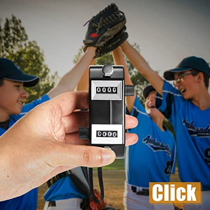 Flutesan 2 Pcs Dual Pitch Counter, Baseball Handheld Digital Clicker