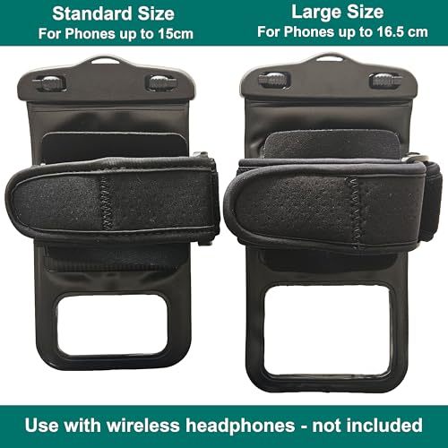 Waterproof Phone Holder For Running and Swimming With Armband - Standard - size: Standard No Headphone Jack
