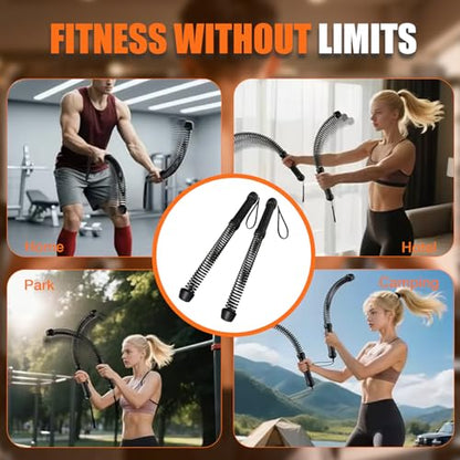 RunBaiNianCordless Battle Rope 2 Pack - color: Black