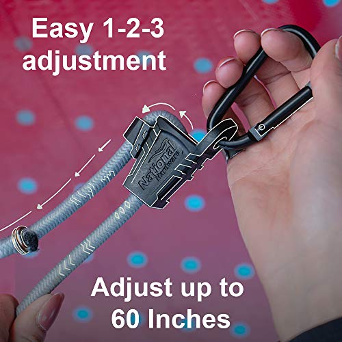National Hardware N263-081 Adjustable Bungee in Black, 40" - size: No Size
