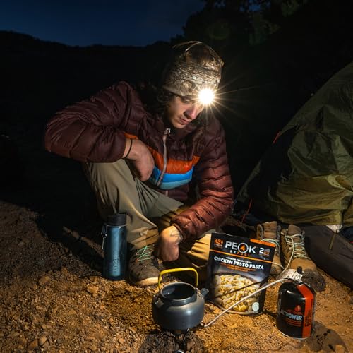 POWERCAP LED Hat Light 150 Lumens Rechargeable Fleece Beanie with Bright Built-in Headlamp Waterproof LED Warm One Size Cap - color: 2-pack Navy Blue