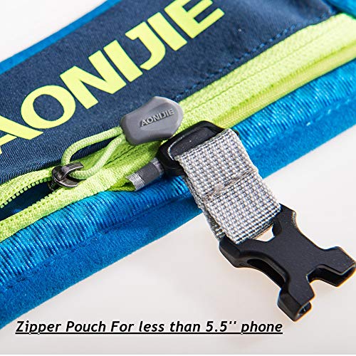 AONIJIE Hydration Vest Pack Backpack 5L 5.5L Marathoner Running Vest Race Hydration for Women and Men Trail Run Hiking Jogging - color: Gray