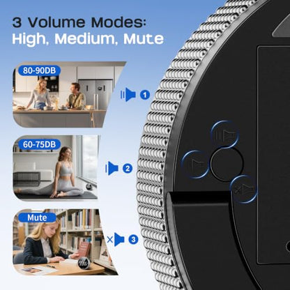 Seniny Digital Kitchen Timer, Magnetic Visual Timer with Large LED Display - color: Sliver