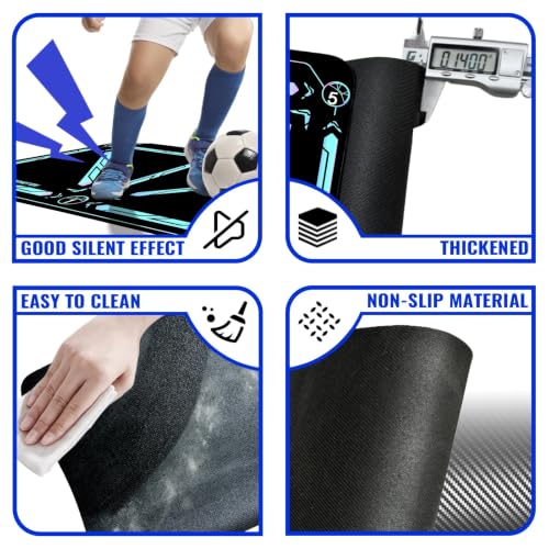 Soccer Training Mat, Soccer Training Equipment, Soccer Gifts for Boys 8-12 - color: Technology, size: 2'11" x 1'11" (L x W)