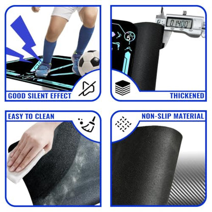 Soccer Training Mat, Soccer Training Equipment, Soccer Gifts for Boys 8-12 - color: Technology, size: 2'11" x 1'11" (L x W)