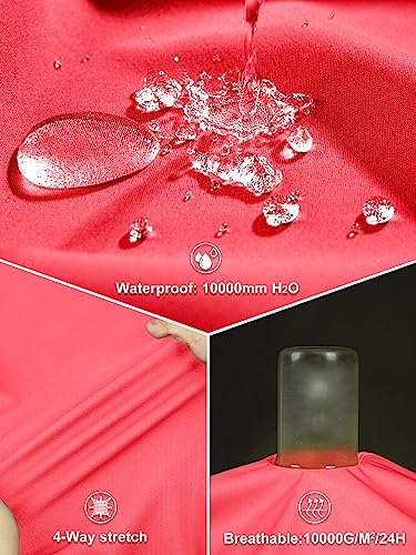 33,000ft Women's Zip Up Lightweight Athletic Workout Yoga Cycling Track Running Jacket Waterproof Windproof Reflective - color: Bright Rose, size: Large