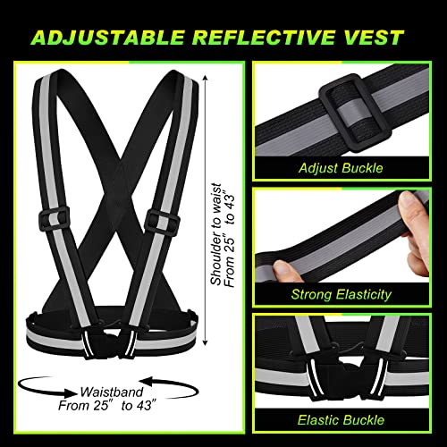 Hercicy Reflective Vest High Visibility Safety Vests Bulk - color: Black