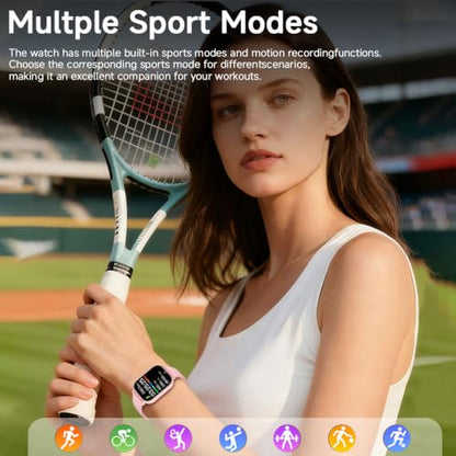 Smartwatch for Men Women - Bluetooth Call, Fitness Tracker, Camera Control & Sleep Monitor, 1.83" Touch Screen, Waterproof - for Android & iPhone (Purple) - color: Purple