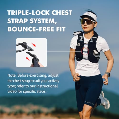 AONIJIE Running Hydration Vest for Men Women Trail Running Gear - size: XX-Large