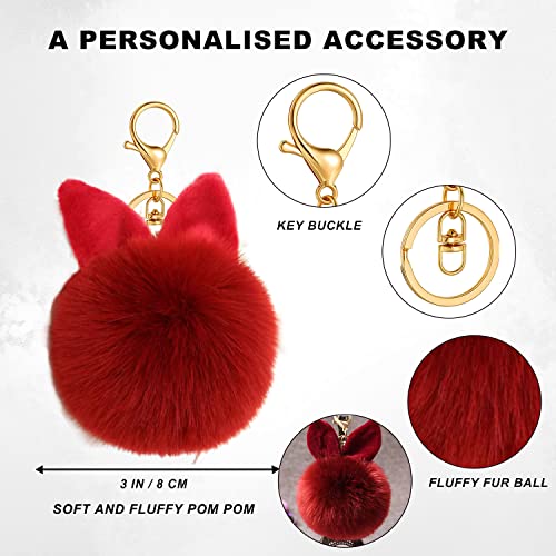 Safety Keychain Full Set for Women, Safety Keychain Set with Personal Alarm, 9 Pcs Protective Accessories for Women - color: Red