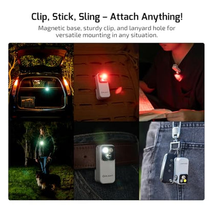 OLIGHT Oclip Pro Rechargeable EDC Clip-on Flashlight, White - color: White