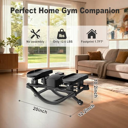 HOTWAVE Rock Stepper, The Rock Stepper Side to Side Exercise Machine - color: Black, size: Pro