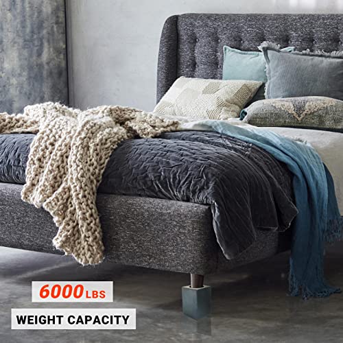 Wood Bed Risers, Furniture Risers-Heights 4.5 Inch Heavy Duty Risers Black - color: Black 4.5in
