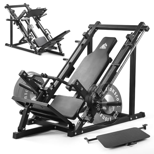 LIONSCOOL 2-in-1 Linear Row & Leg Press Machine Combo for Home Gym