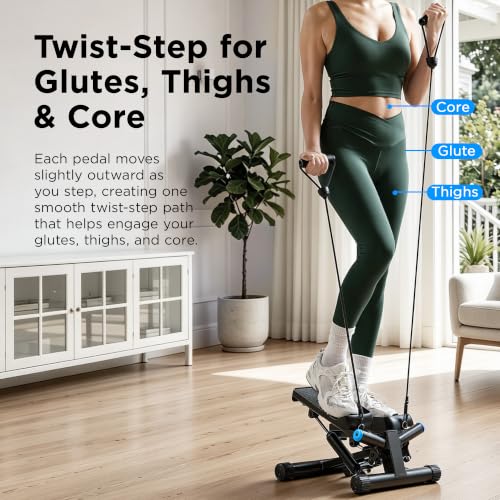 JLL Smart Twist Stepper Machine Stair Stepper with Resistance Bands