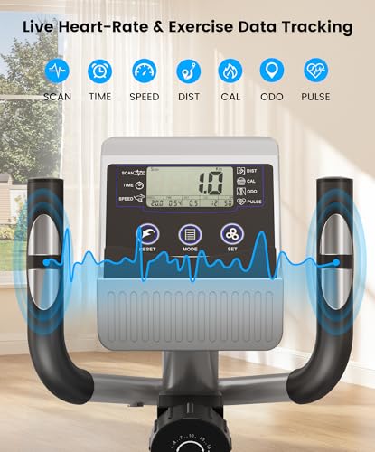 THERUN Elliptical Exercise Machine, Ultra-Quiet Magnetic Machine for Home - color: Aqua