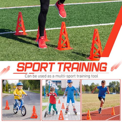 Tuanse Training Cones for Soccer Agility Drills - color: Orange