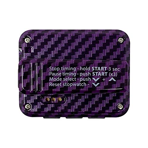 Gymboss Charge Interval Timer and Stopwatch - color: Carbon Purple